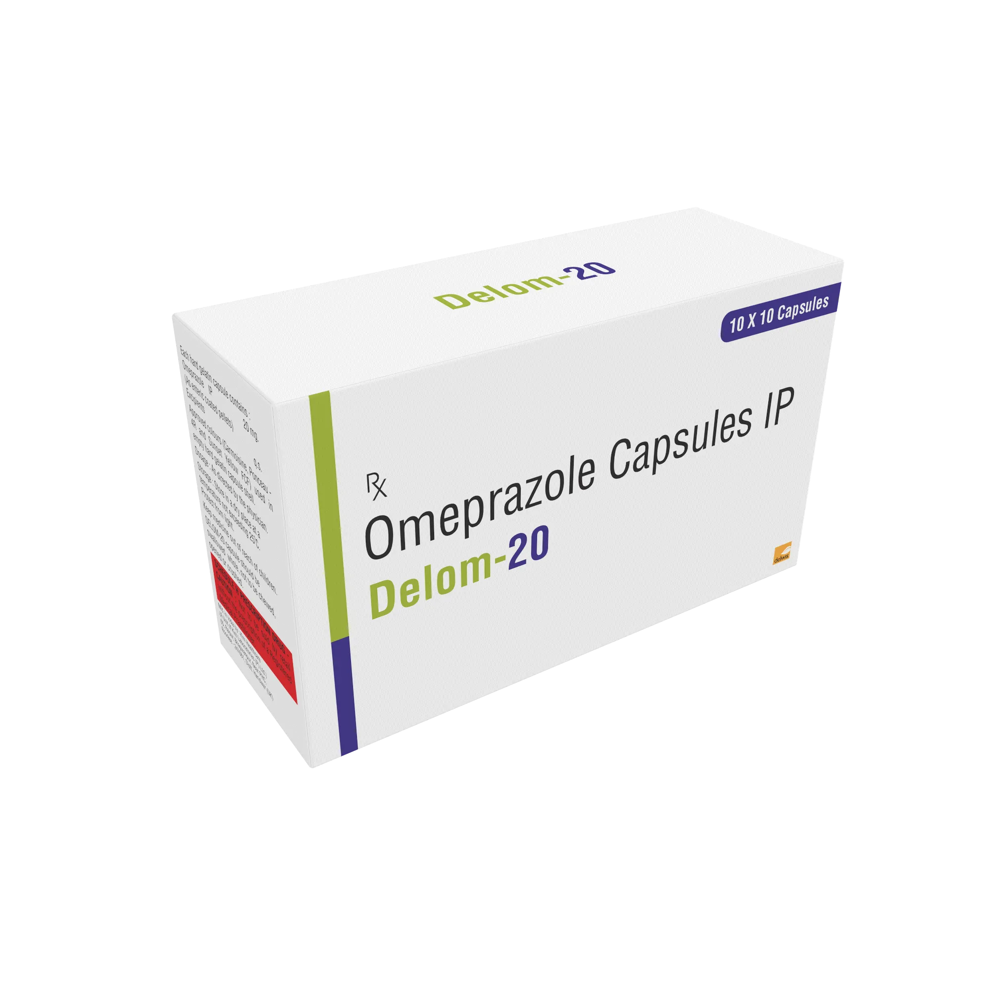 Delom 20 – Omeprazole 20mg Capsule | Uses & Details | Delwis Healthcare